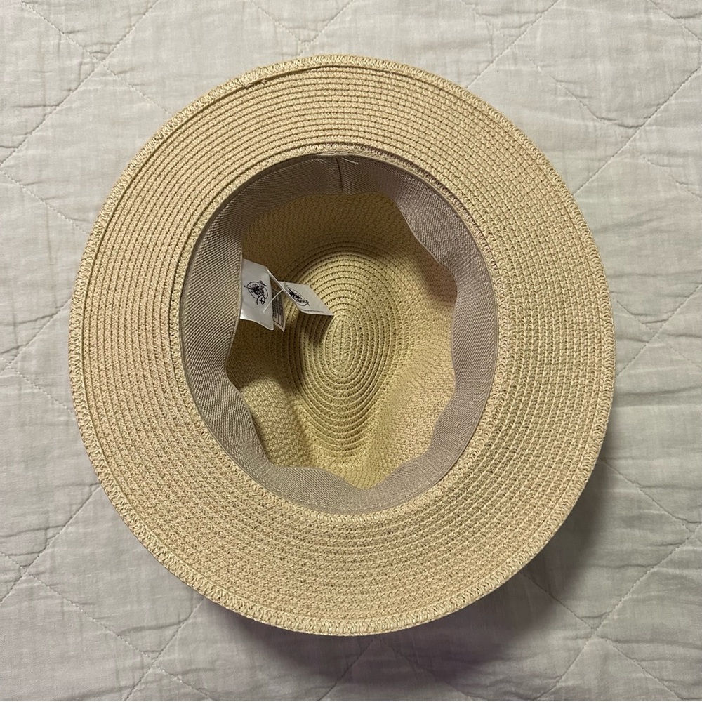 Epcot Flower and Garden Beige Straw Hat with Orange Bird Band - Picture 3 of 3